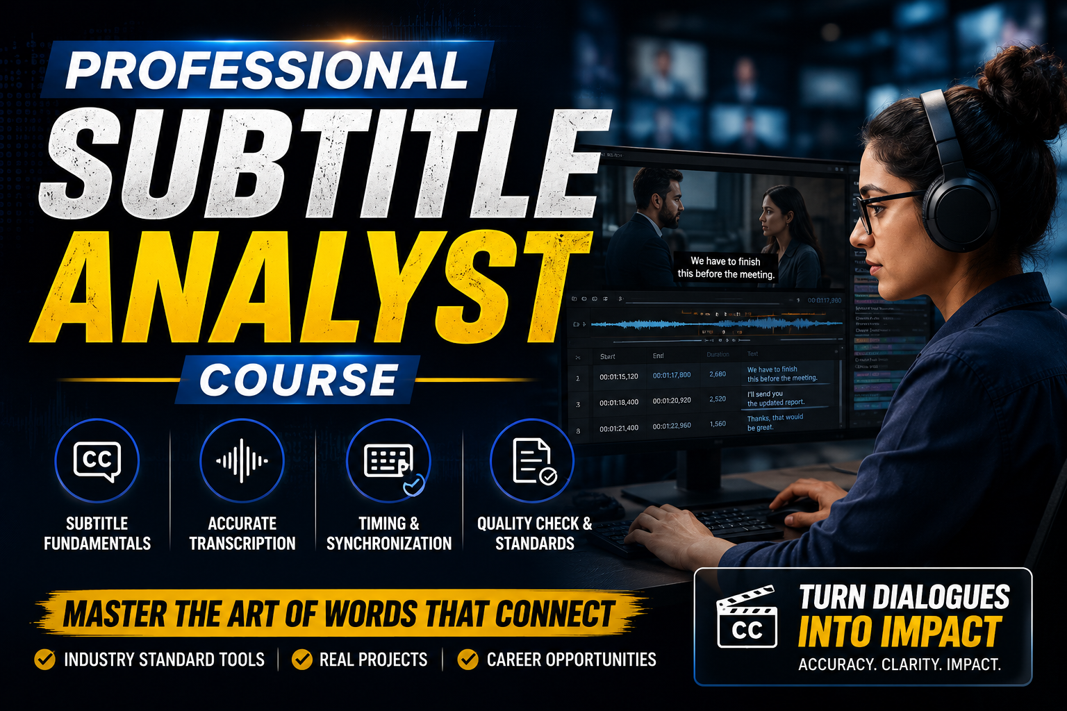 Professional Subtitle Analyst Course